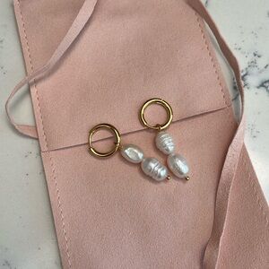 Anthropologie Pearl Drop Earrings